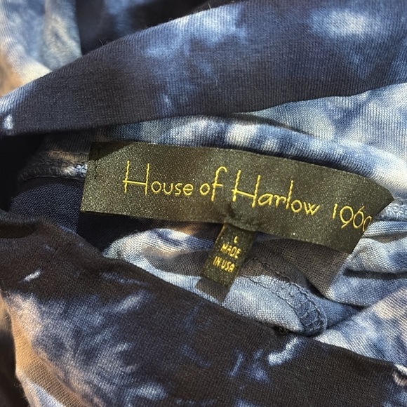 House of Harlow x REVOLVE Bryla Mini Dress Tie Dye Blue - Picture 3 of 8